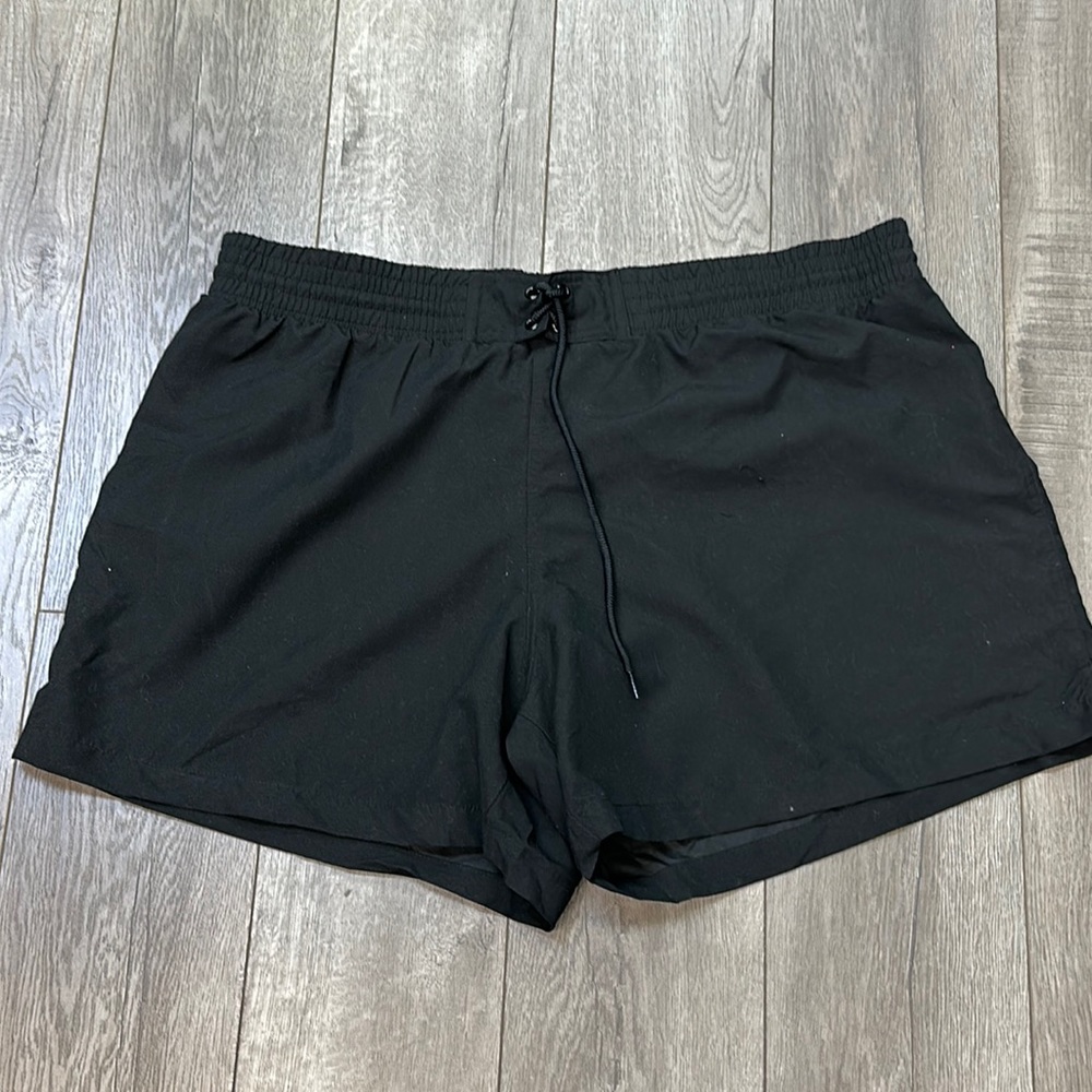 Kona Sol plus size black shorts size 1x women’s black shorts swim shorts draw